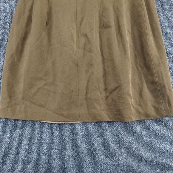 Vintage Tweeds Brand Womens Skirt Brown Size 10 Wool Blend 17" Length - Picture 10 of 12